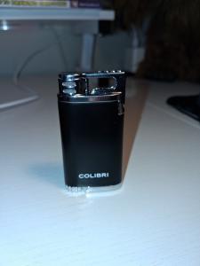 Colibri Belmont LI200C Jet Flame Lighter - Black/Chrome