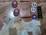 WWII U.S. Military Uniform Patches & Memorabilia Collection