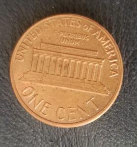 1974 Lincoln Memorial Penny - No Mint Mark