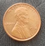 1974 Lincoln Memorial Penny - No Mint Mark