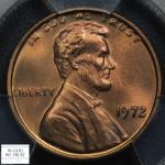 1972 Red Doubled Die Memorial Cent PCGS MS 66+