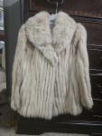 Saga Real Fox Fur Cream Ivory Winter Coat
