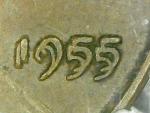 1955 Double Die Wheat Cent - NGC AU50
