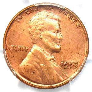 1955 Double Die Lincoln Penny DDO FS-101