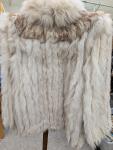 Vintage Blue Fox Fur Coat Size M