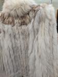 Vintage Blue Fox Fur Coat Size M