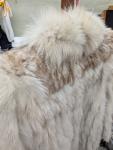 Vintage Blue Fox Fur Coat Size M