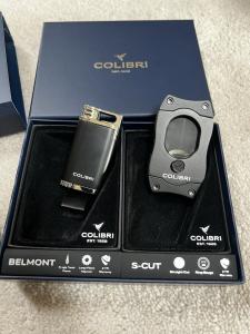 Colibri EVO Lighter & S-Cut Cigar Cutter Set