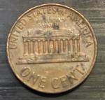 1974 Off-Center Strike Penny No Mint Mark