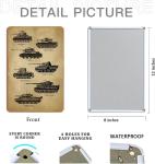 Vintage WW2 Tank Metal Sign - Iconic Military Art