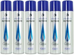 Colibri Premium Butane Fuel Lighter Refill 6-Pack