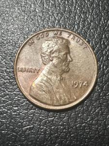 Rare 1974 Lincoln Penny No Mint Mark