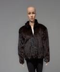 Vintage Chocolate Brown SAGA Mink Fur Jacket