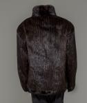 Vintage Chocolate Brown SAGA Mink Fur Jacket