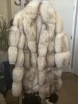 Vintage Crystal Fox Fur Coat for Women