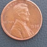 1974 Lincoln Cent Double Die Obverse No Mint Mark