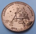 Apollo 11 Copper Medal - First Moon Landing