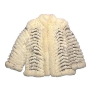 Vintage Saga White and Blue Fox Fur Coat