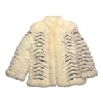 Vintage Saga White and Blue Fox Fur Coat