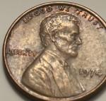 1974 Lincoln Penny Without Mint Mark