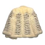 Vintage Saga White and Blue Fox Fur Coat