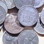 Set of 3 1943 S Steel Lincoln Wheat Cents