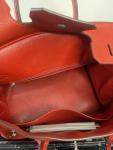 Red Hermes Clemence Birkin 35 Bag