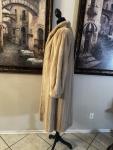 Stunning Mink Beige Fur Coat, Size 8