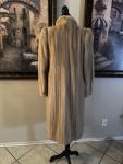 Stunning Mink Beige Fur Coat, Size 8
