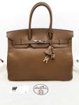 Hermes Birkin 35 Toundra Brown Handbag