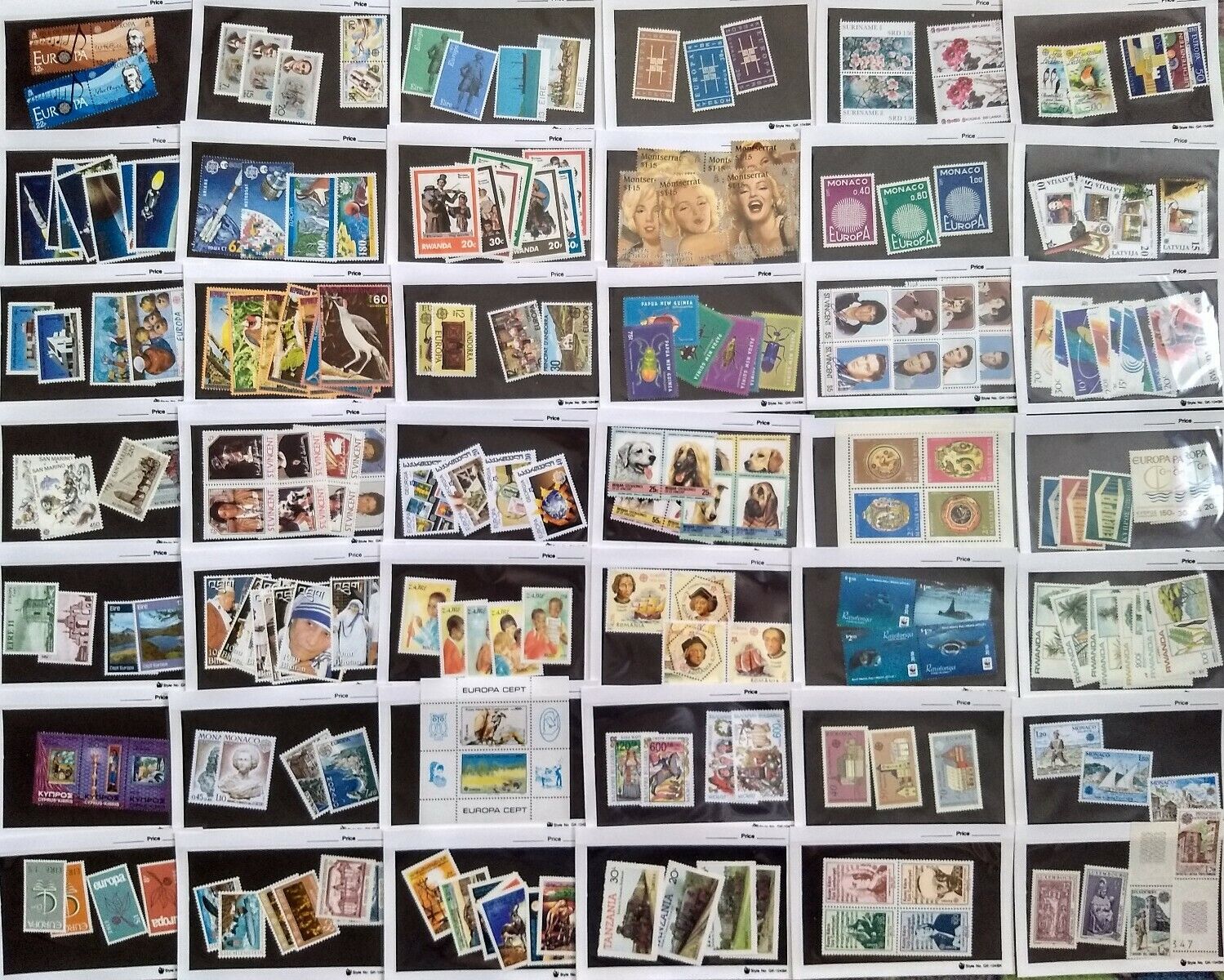 600 Different Worldwide Stamp Collection - Full Sets