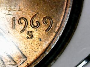 1969-S Lincoln Double Die Red Cent DDO
