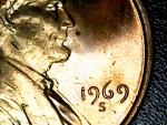1969-S Lincoln Double Die Red Cent DDO