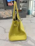 Lime Yellow Hermes Birkin 35 Handbag