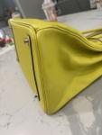 Lime Yellow Hermes Birkin 35 Handbag