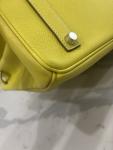 Lime Yellow Hermes Birkin 35 Handbag