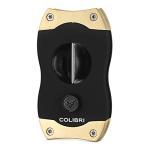 Colibri V-Cut Cigar Cutter in Brushed Gold