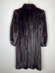 Classic Black MINK Fur Coat for Women