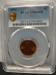 1974 Lincoln Penny No Mint Mark MS 64