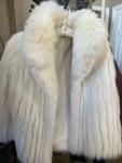 Vintage White Fox Fur Jacket by Saga Collectibles