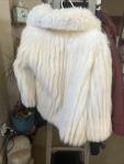 Vintage White Fox Fur Jacket by Saga Collectibles