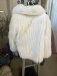 Vintage White Fox Fur Jacket by Saga Collectibles