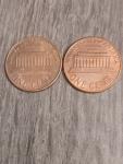 1974-1975 Lincoln Memorial Penny Set No Mint Mark