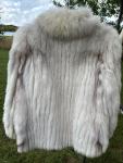 Vintage SAGA FURS Silver Fox Coat, Size M
