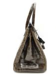 Hermes Birkin 30cm Graphite Gray Crocodile Bag