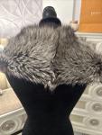 Silver Fox Stole Wrap with Big Collar