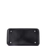 Black Hermes Birkin Handbag with Palladium Hardware