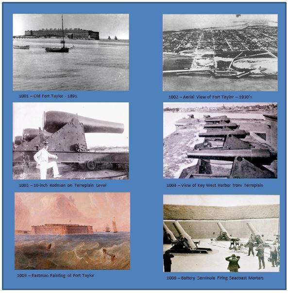Historic Fort Zachary Taylor Postcards Collection