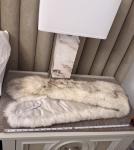 Blue Fox Fur Shawl Wrap Stole