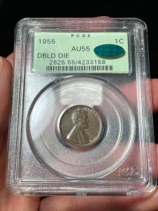 1955 Double Die Obverse Lincoln Wheat Cent